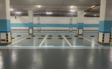 汕尾御景壹號地下車庫地坪漆及交通設(shè)施工程