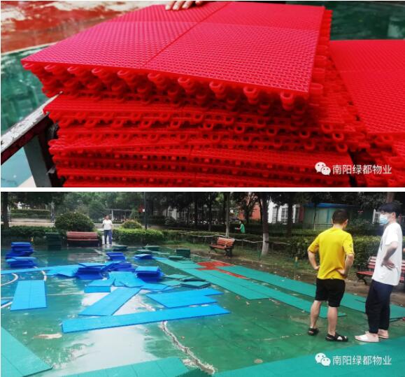 改造進(jìn)行時(shí)，施工員在默默工作，小朋友們高興的也幫起忙來啦！