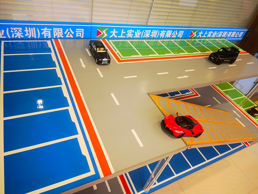 辦公室環(huán)氧地坪車庫樣品